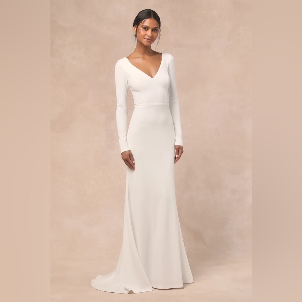 Lulu's Ivory Button-Front Dress